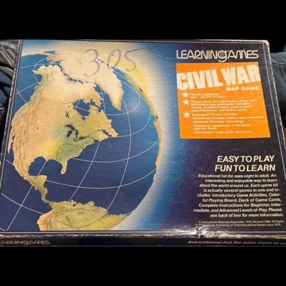 Vintage Learning Games World War I Map Game EMA* - Picture 1 of 4